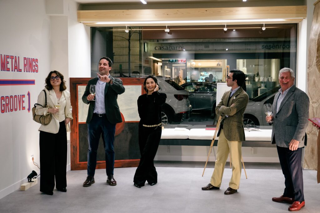 evento maridart con enrique valero de la bdoega abadía retuerta, pepe tristán y blanca valls